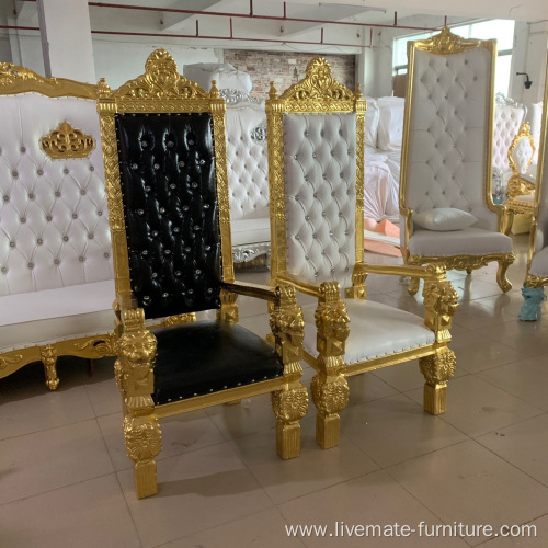 wholesale hotel event wedding black throne chair